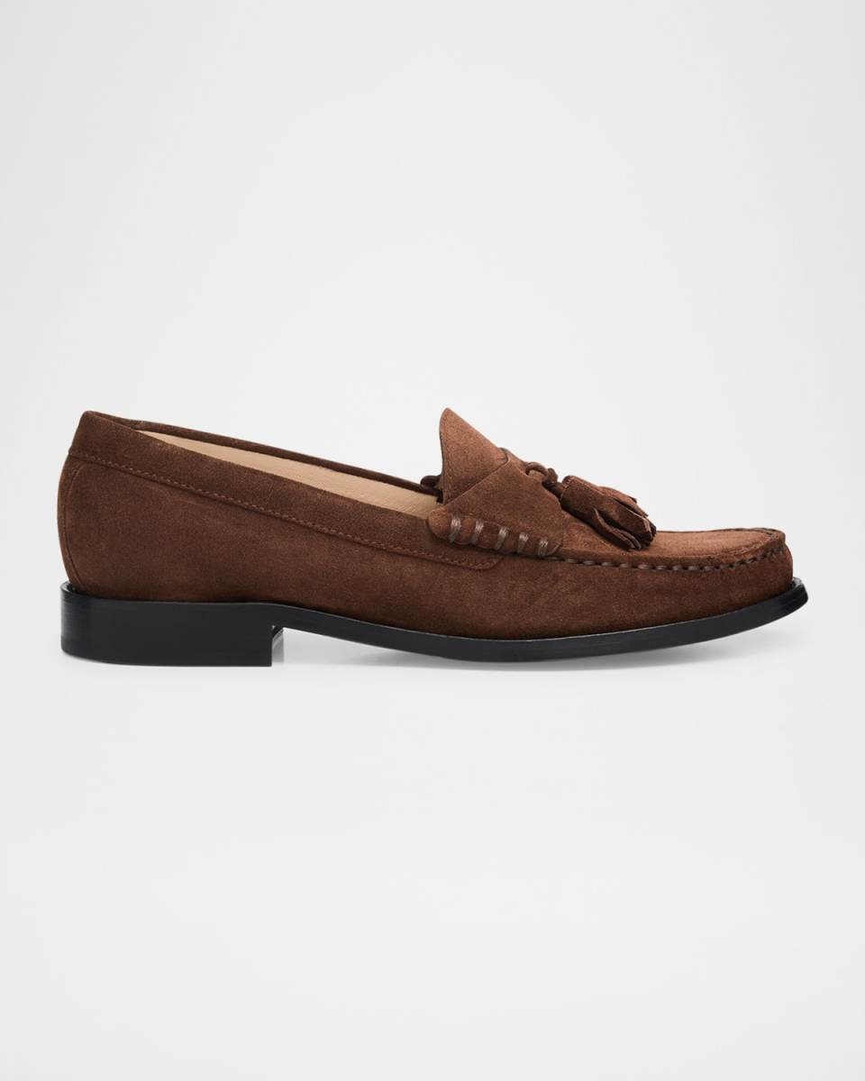 Lottie Suede Tassel Penny Loafers